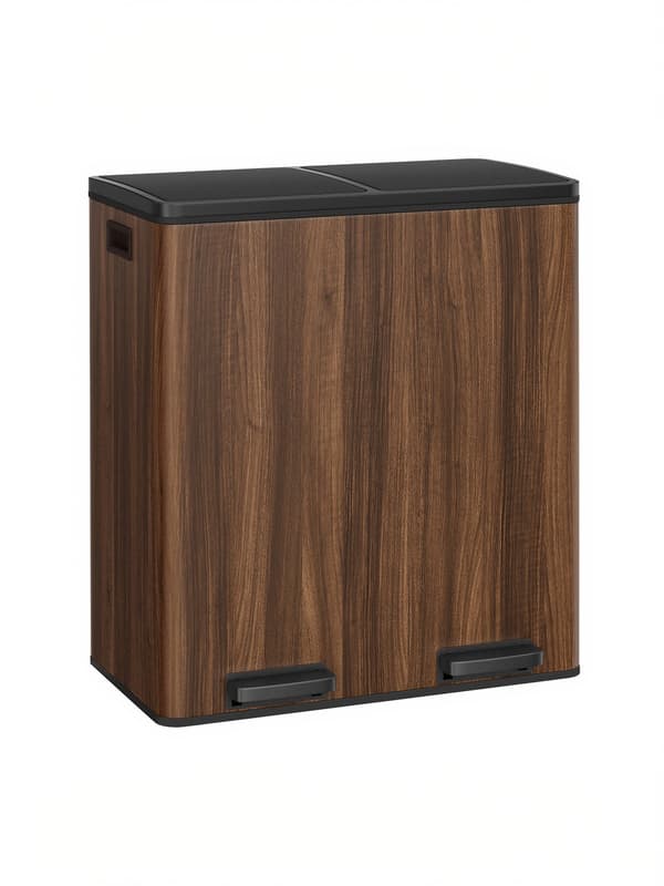 Papperskorg - 60 liter - avfallssorteringssystem - pedal.