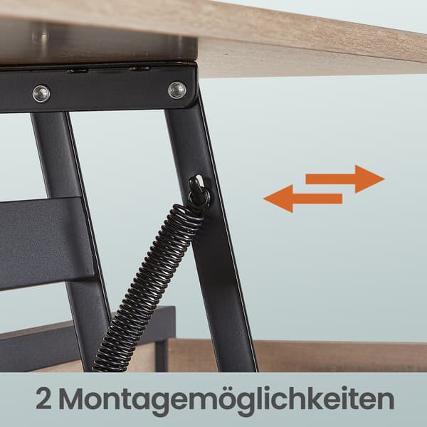 Højdejusterbart bord - Sidemodel - Med skuffer