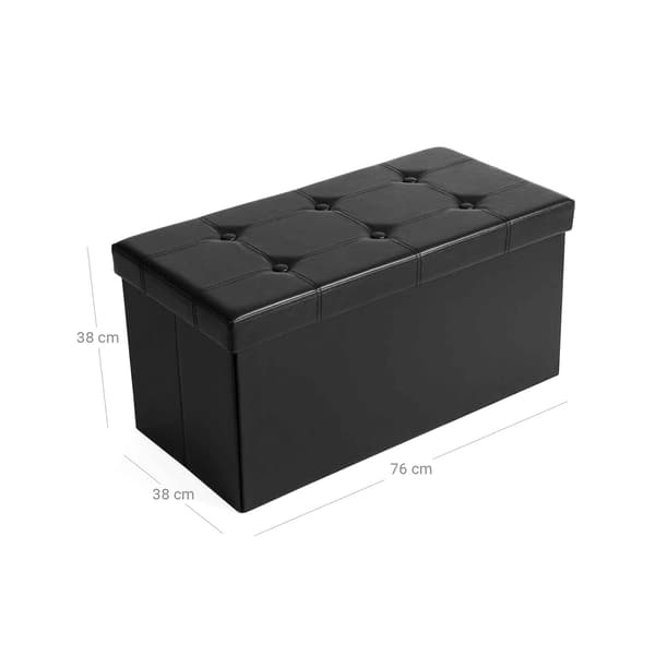 Opbevaringsboks - foldbar og multifunktionel - sort