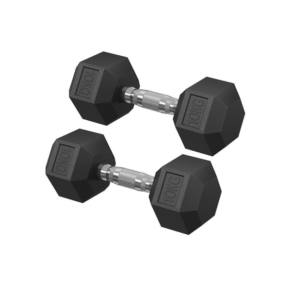 Håndvægtsæt 20 kg - Blæksort