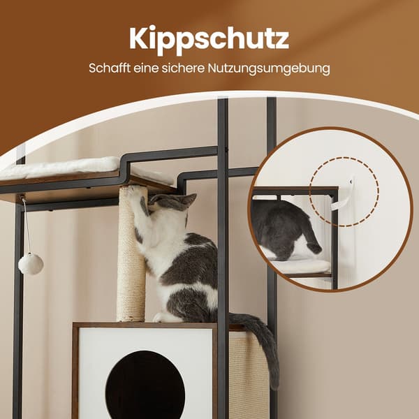 Kradsetræ til katte - med opbevaringsplads
