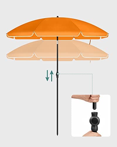 Haveparasol - UV-beskyttelse - Orange