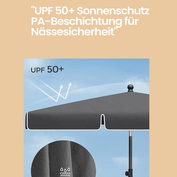Parasol - UPF 50+ solbeskyttelse - grå