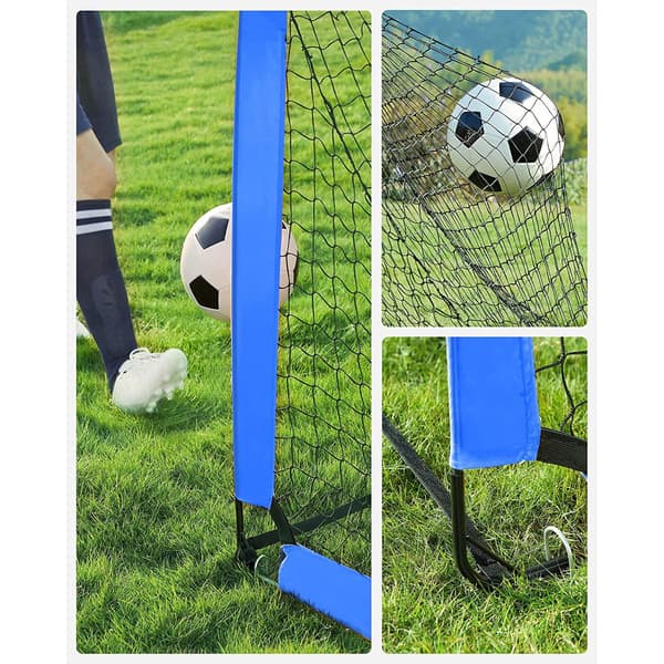 Børnefodboldmålsæt - Pop-up - Blå