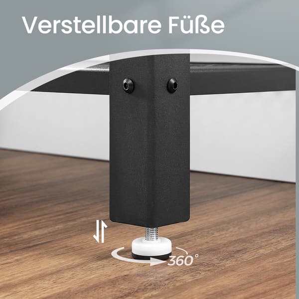Konsolbord - Industriel stil - 3 niveauer - Sort og træ