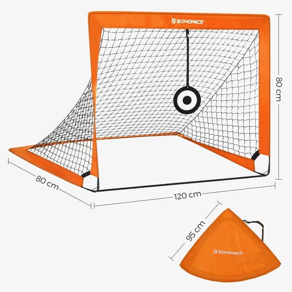 Fodboldmål - Bærbare og Sammenklappelige - Orange