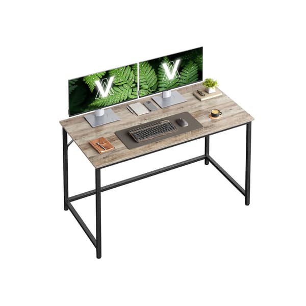 Skrivbord - Metallram - Melerad grå bläcksvart