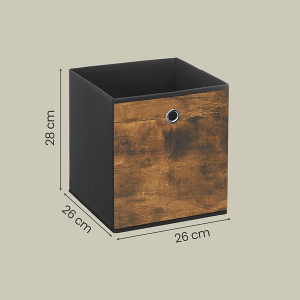 Förvaringskuber - set om 6 - organiseringsboxar - non-woven tyg