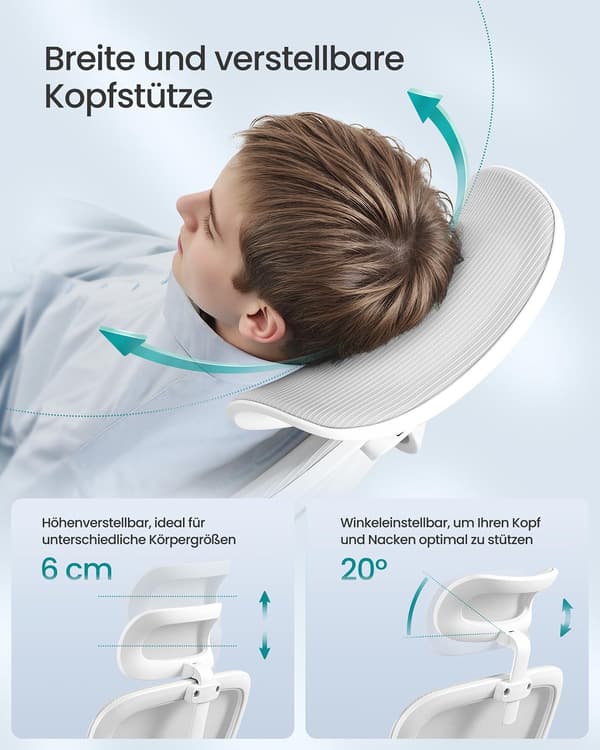 Kontorsstol - ergonomisk med fällbara armstöd - grå