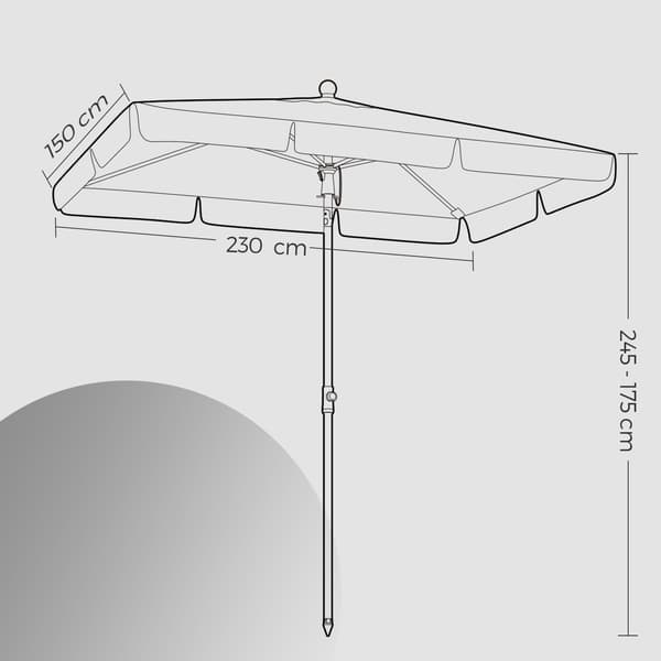 Parasol - UPF 50+ solbeskyttelse - beige