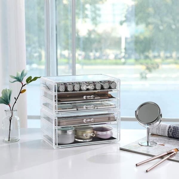 Makeup-organisator - 5 skuffer - Transparent