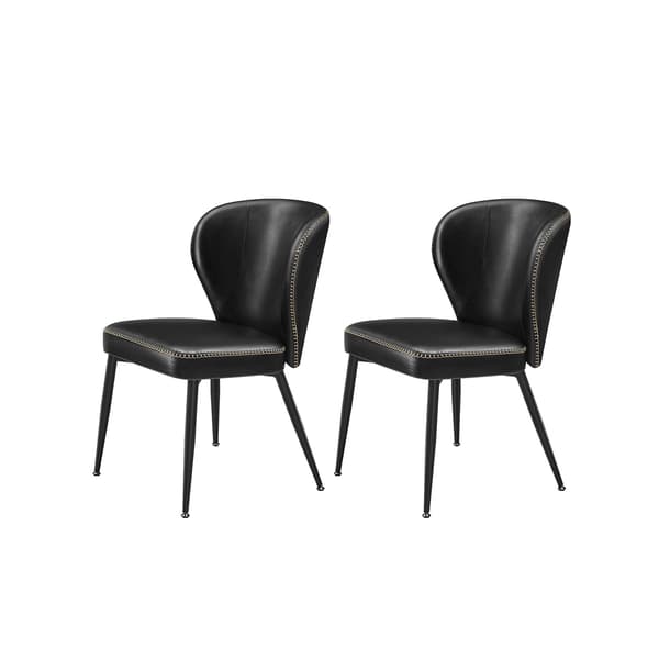 Spisestole - sæt med 2 - blæksort