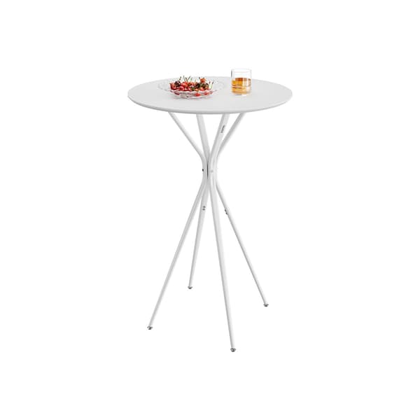 Barbord - Metallram - Cloud white-matt vit