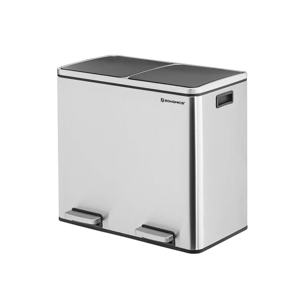 Papperskorg - Robust och snygg - Silver