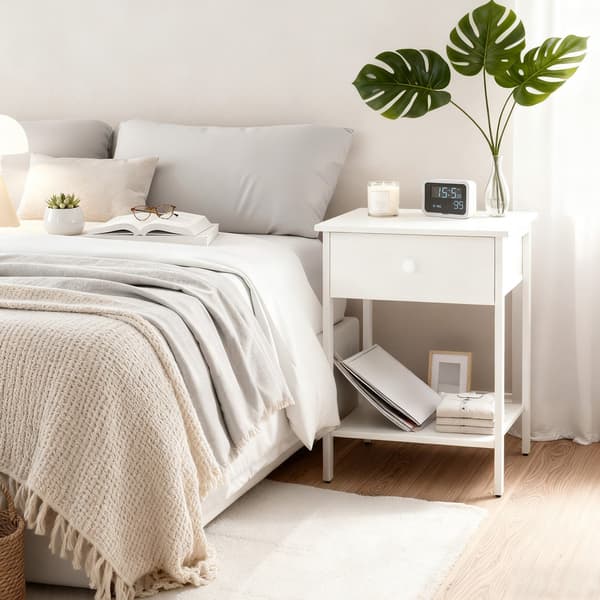 Natborde - 2 - med skuffer - sidebord til soveværelset