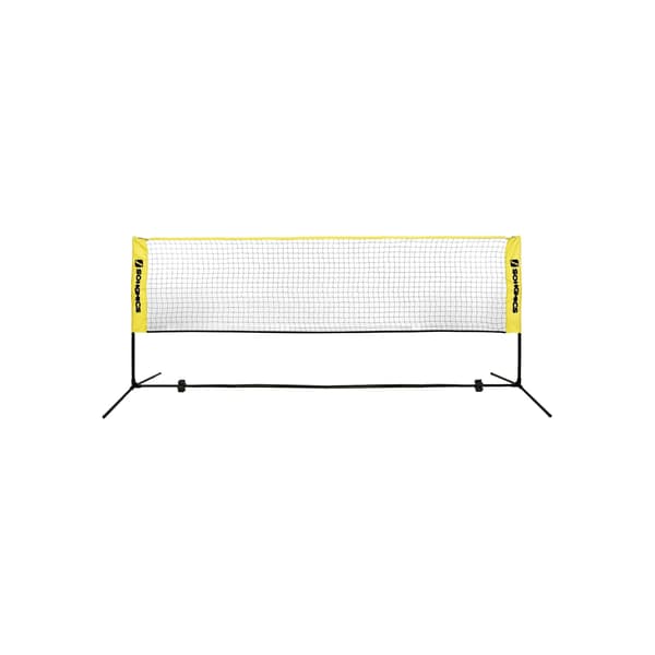 Badmintonnet - Justerbart og bærbart - Sort/gul