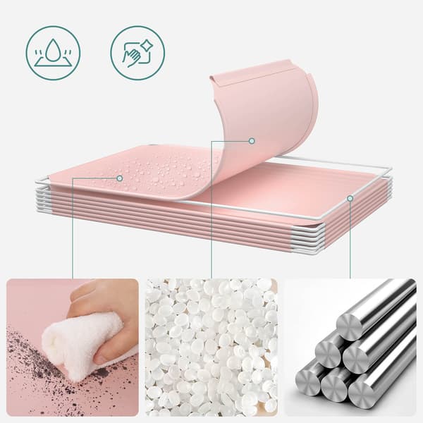 Hyllsystem - set med 16 kuber - rosa