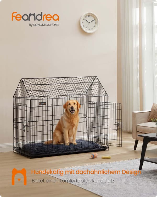 Hundebur - Sammenklappeligt - Dobbeltdør - Til store hunde