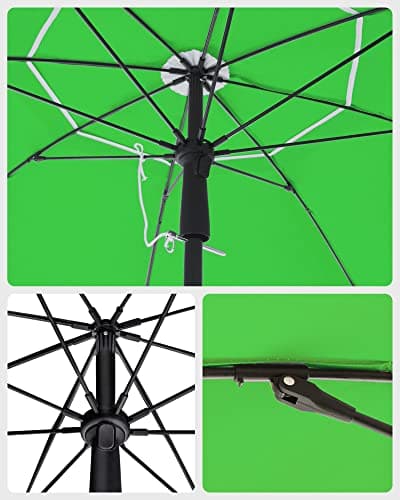 Haveparasol - Vipbar - UV-beskyttelse - Grøn