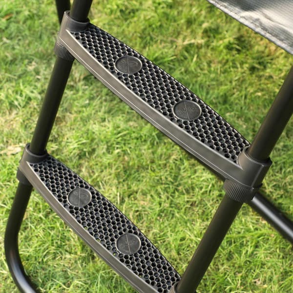Trampolinstige - Brede trin - Sort