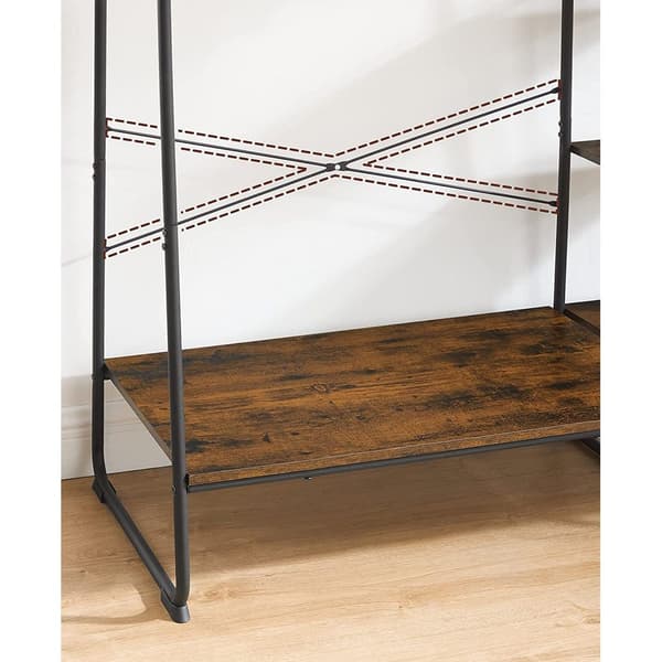 Garderobe - Elegant design med gardiner - Sort