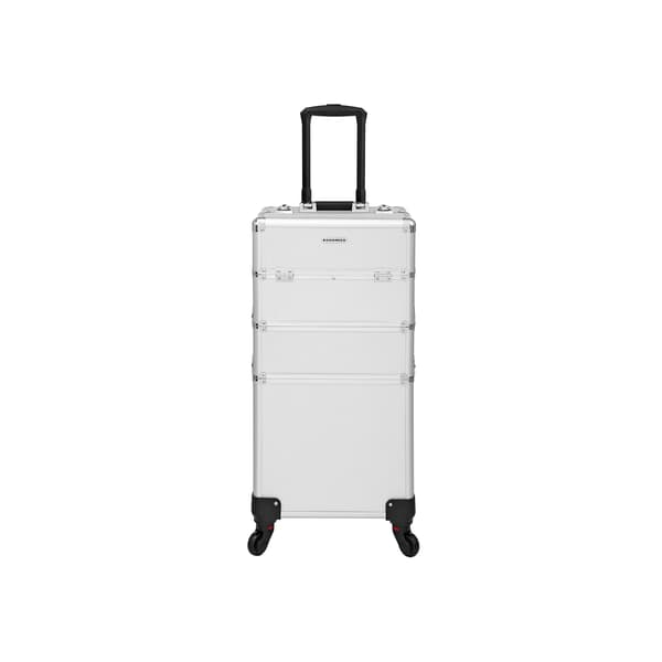 Makeup-vogn - 3-i-1-organisator - sølv