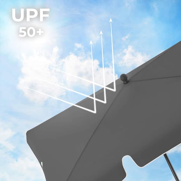Parasol - UPF 50+ beskyttelse - Vipbar - Grå