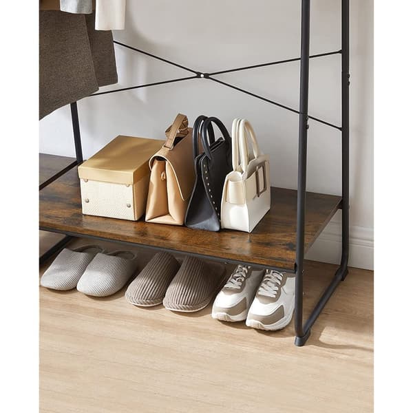 Garderobe - Elegant design med gardiner - Sort