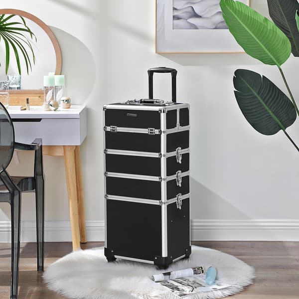 XXL Makeup Trolley - Rummelig Opbevaring - Sort