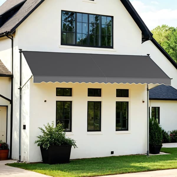 Balkongmarkis - Höjdjusterbar - Antracit