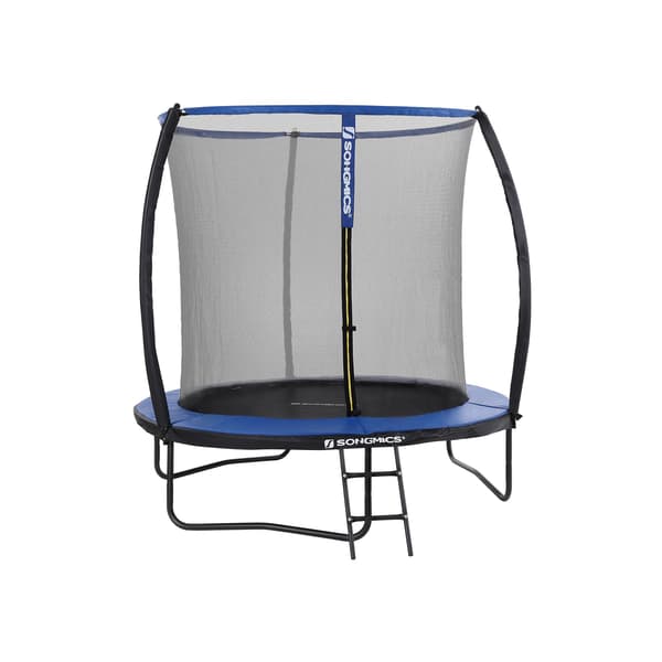Havetrampolin - Sikkerhedsnet og stiger - Ø 244 cm - Blå