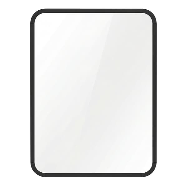 Väggspegel - Rektangulär - Aluminiumram - 40 x 30 cm - Svart