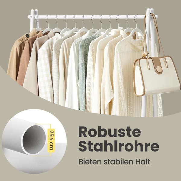 Tøjstativ - Stål - Hvid
