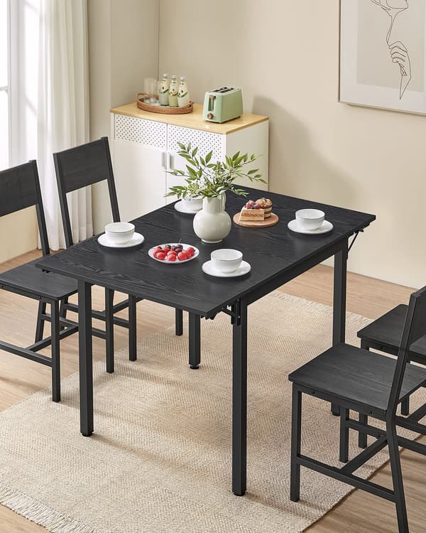 Spisebord til 2-4 personer - moderne design - sort