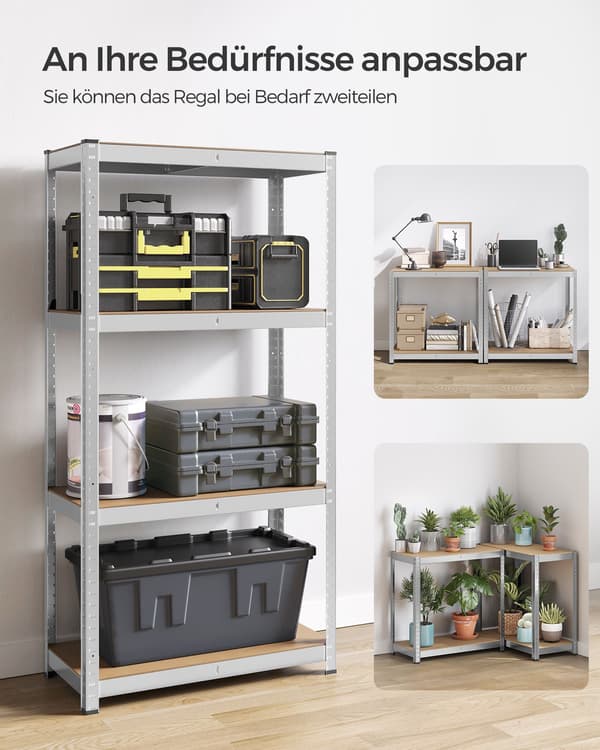 Hyllset - kraftigt - set om 2 - silver