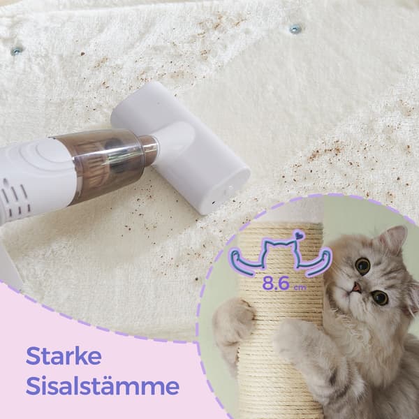 Kradsetræ til store katte - stor udsigtsplatform - lysegrå