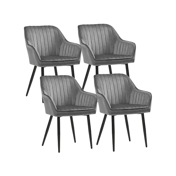 Matstolar - Ergonomisk design - Klädda - Ljusgrå