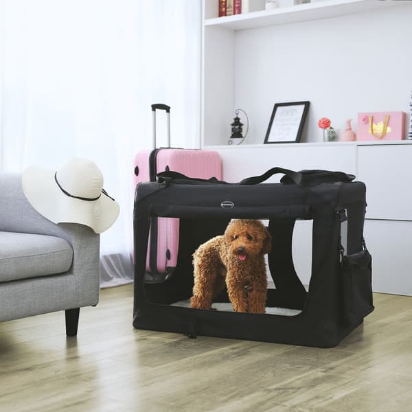 Hundetransportør - Rummelig og robust - Sort