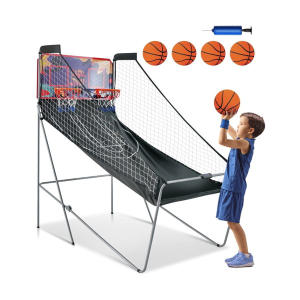 Basketballautomat - Fällbart Arcade spel med korgar - 2 - Svart