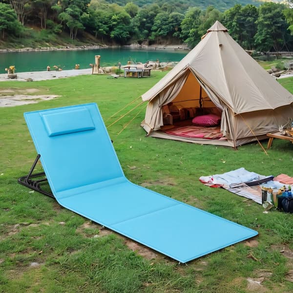 Strandstol - Sammenklappelig og let - Himmelblå