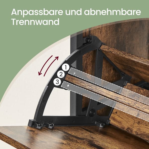 Skoskab - 3 døre - Træ - Hvid