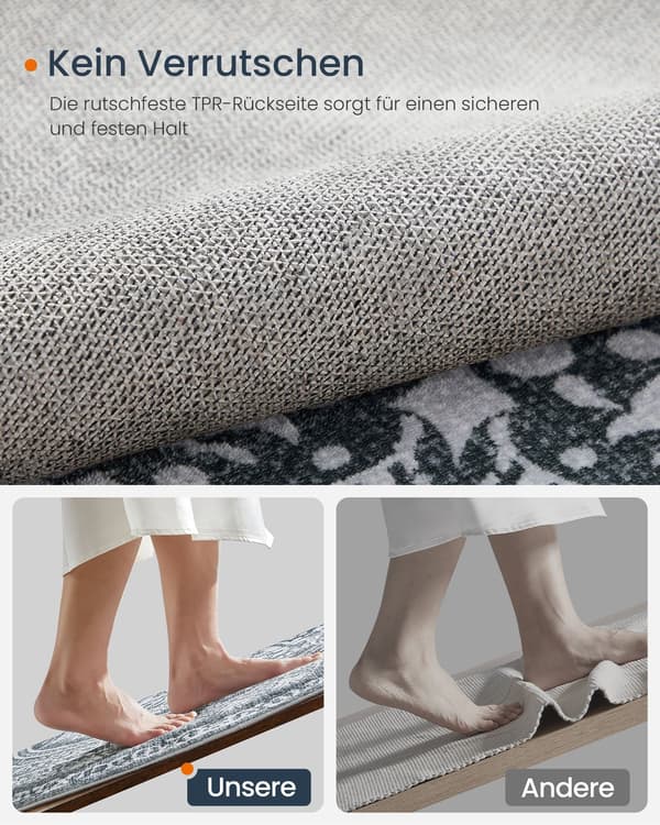 Rundt tæppe i boho-stil 160 cm antracitgrå