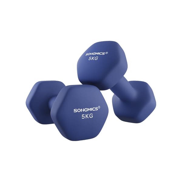 Hantelset - Ergonomiskt grepp - Halkfri - Blå