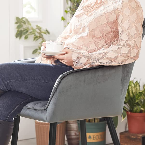 Spisestole - Ergonomisk design - Polstret - Lysegrå