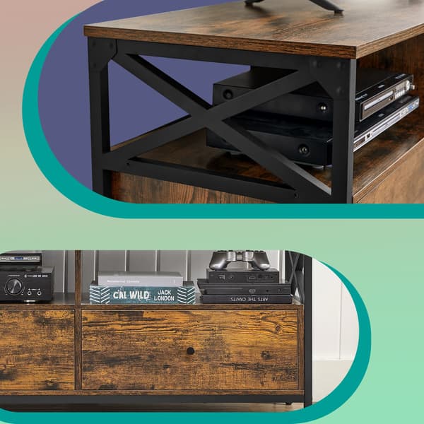 TV-bord - Moderne design - Træ - Sort