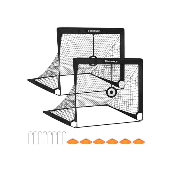Fodboldmål - Sammenklappelige og Bærbare - Sort