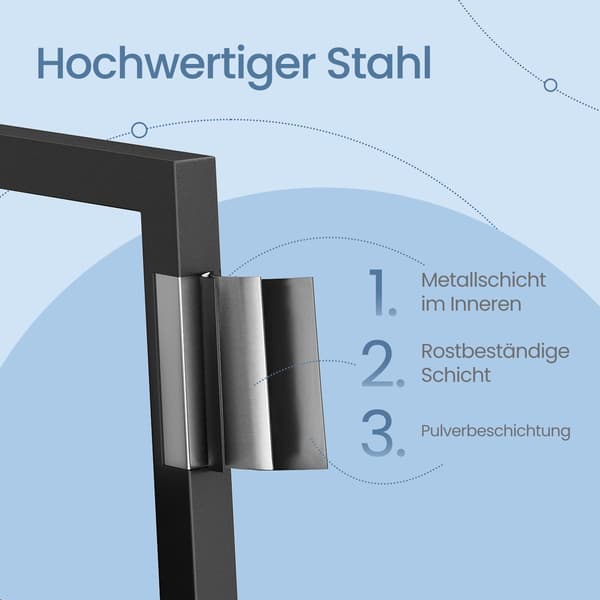 Bogreol - Smal stigehyldemodel - Sort