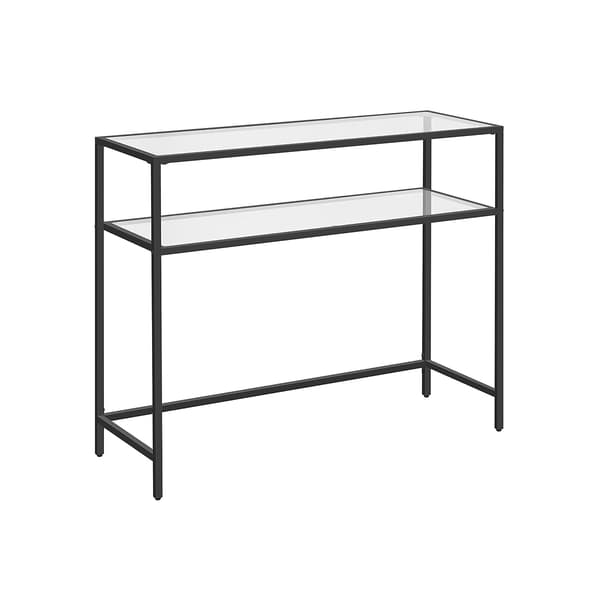 Sidebord - Moderne design med 2 hylder - Sort