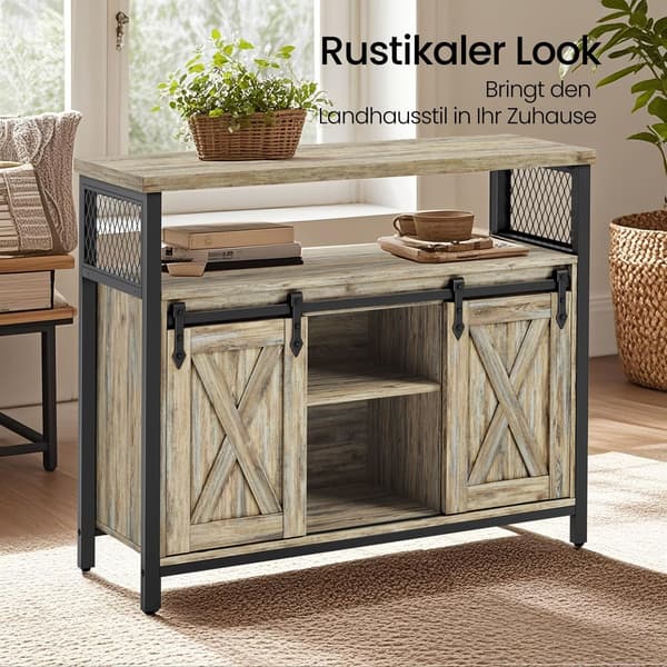 Skänk - Modern design - Turkosbrun och bläcksvart