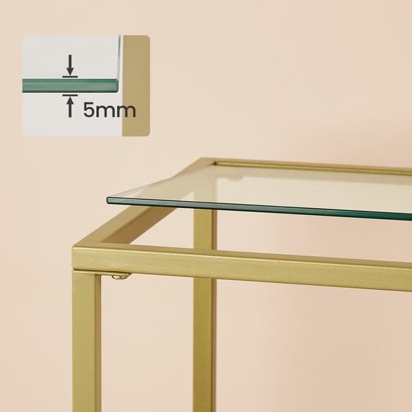 Konsolbord - Lyxig design - Guldfärgad